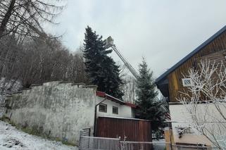  Efekty burzy śnieżnej nad Starachowicami