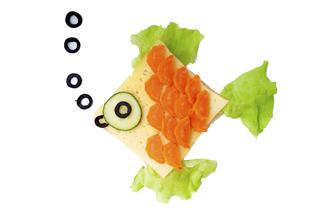 Kolorowe kanapki dla dzieci: ryba