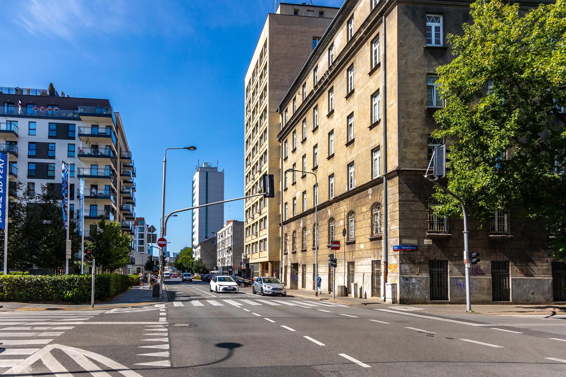 Ulica Okrzei w Warszawie przed przebudową