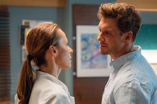 M jak miłość odc. 1833. Martyna (Magdalena Turczeniewicz), Marcin (Mikołaj Roznerski)