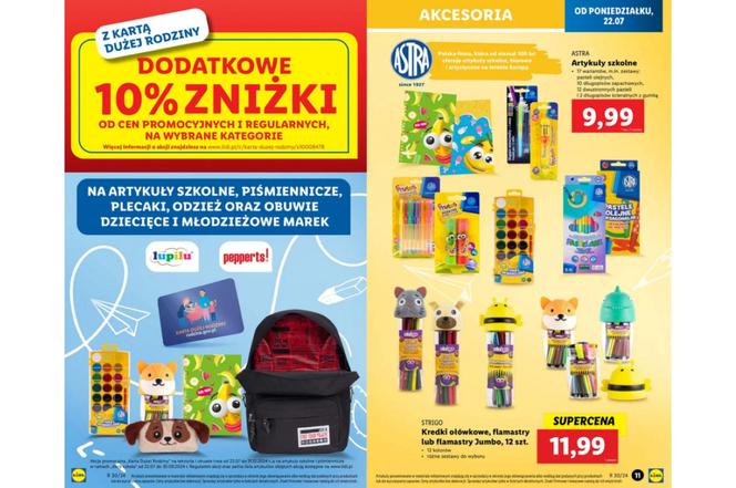 Wyprawka szkolna - gazetka Lidl