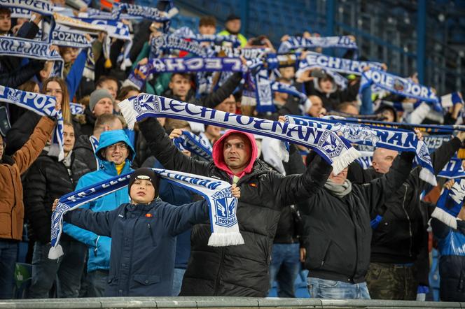 Kibice na meczu Lech Poznań - Ruch Chorzów