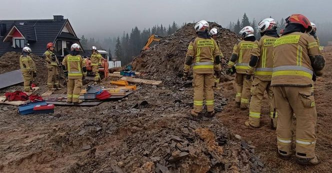 Nie żyje mężczyzna przysypany przez ziemię. Tragedia na Podhalu