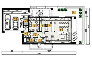 Projekt A102aG2 Dom z klimatem - wariant II (z wentylacją mechaniczną i rekuperacją)