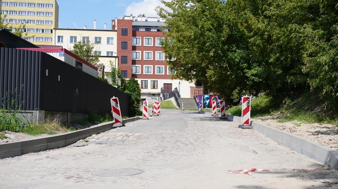 Nie widać drogowców na remontowanym odcinku drogi w Lublinie