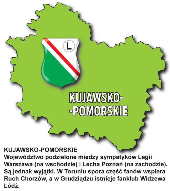 Mapka kujawsko-pomorskie