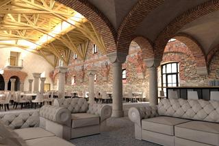 Projekt rewitalizacji zabytkowej obory przy Zamku Sarny, woj. dolnośląskie