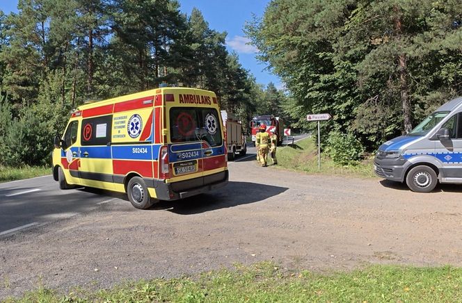 Wypadek motocyklisty w Kaletach