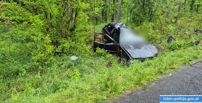 18-latka zginęła w wypadku pod Lubinem. Wypadła z drogi BMW [ZDJĘCIA].