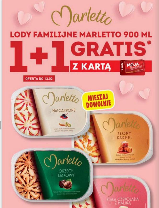 lody Marletto 1+1 gratis