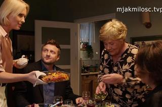 M jak miłość nowy sezon po wakacjach. Barbara (Teresa Lipowska), Bartek (Arkadiusz Smoleński), Dorota Kawecka (Iwona Rejzner), Marysia (Małgorzata Pieńkowska)