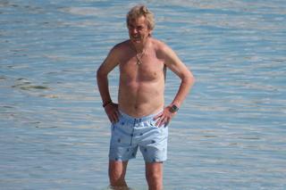 Zbigniew Boniek na plaży