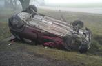 Wypadek na DK 19. Piotrowo-Trojany. Opel zderzył sie z volkswagenem. 2 osoby ranne