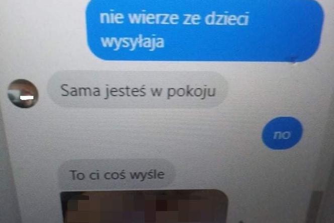 Takie wiadomości 36-latek wysyłał za pomocą komunikatora