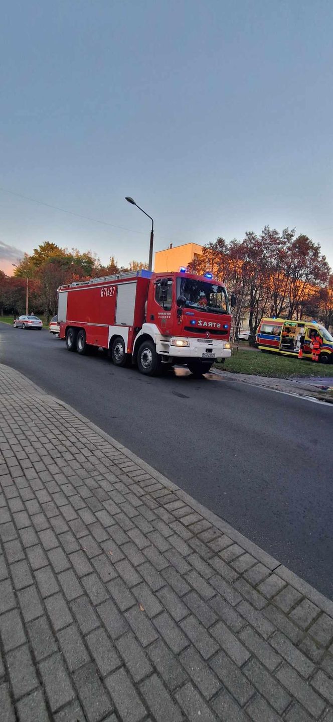 Pożar mieszkania przy ul. Kalinowej w Zabrzu