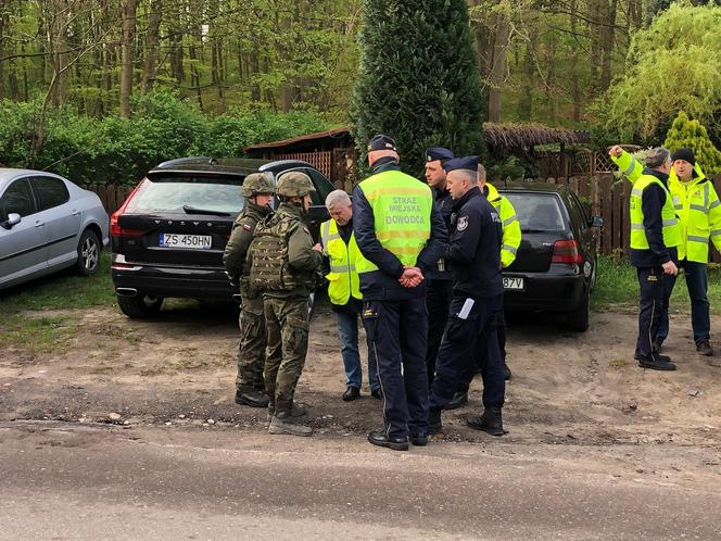 Akcja podejmowania niewybuchu w Szczecinie Podjuchach