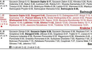 Rozkład Szczecin Główny 
