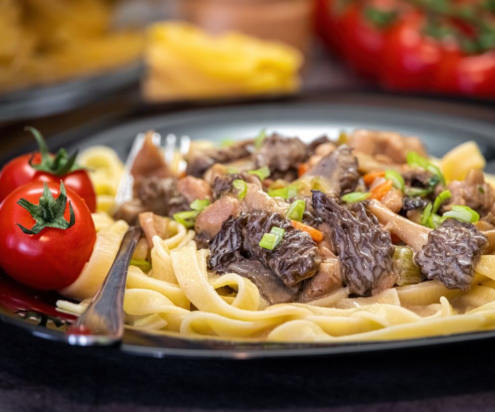 Makaron ze smardzami