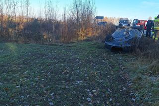 W wypadku w gminie Łuków poszkodowana została jedna osoba