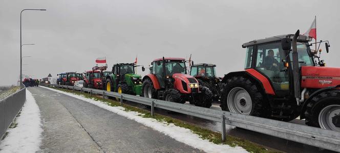 Protest rolników w Modliborzycach