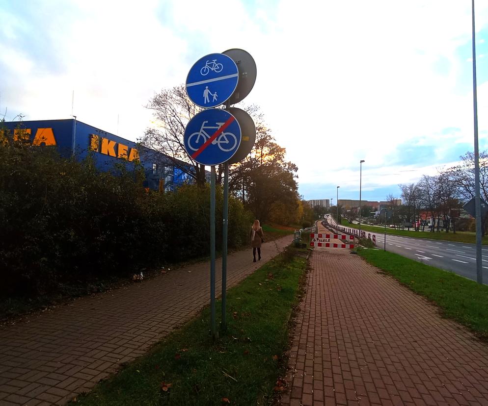 Niekończąca się inwestycja drogowa w rejonie sklepu IKEA