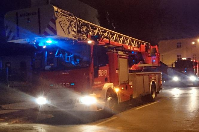 Pożar w schronisku dla bezdomnych przy ul. Szczytowej