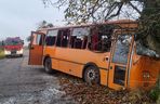 Wypadek autobusu szkolnego