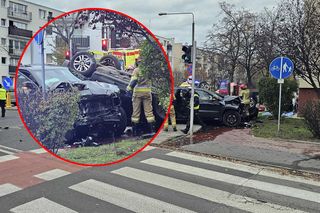 Dramatyczny wypadek w Pruszkowie! Dziewięć osób rannych, w tym dzieci