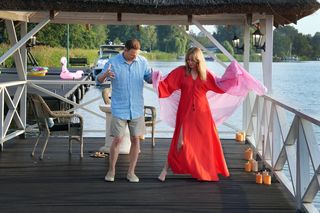 Barwy szczęścia, odcinek 3124: Łukasz (Michał Rolnicki), Agnieszka (Katarzyna Tlałka)