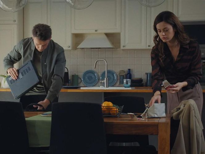 M jak miłość, odcinek 1847: Jakub Karski (Krzysztof Kwiatkowski), Kasia (Paulina Lasota) 