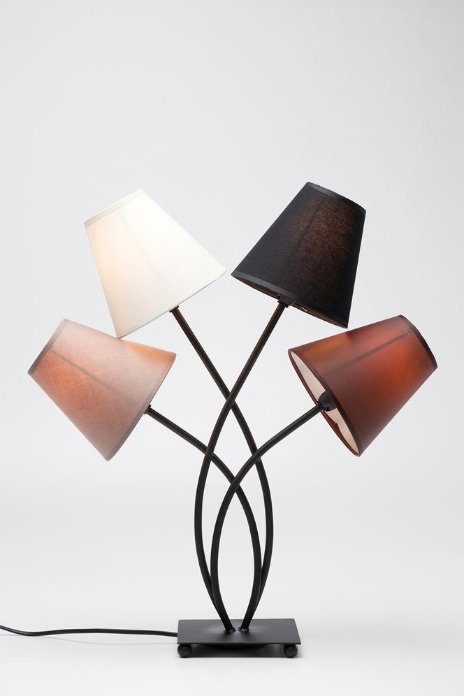 Lampa stołowa z 4 abażurami