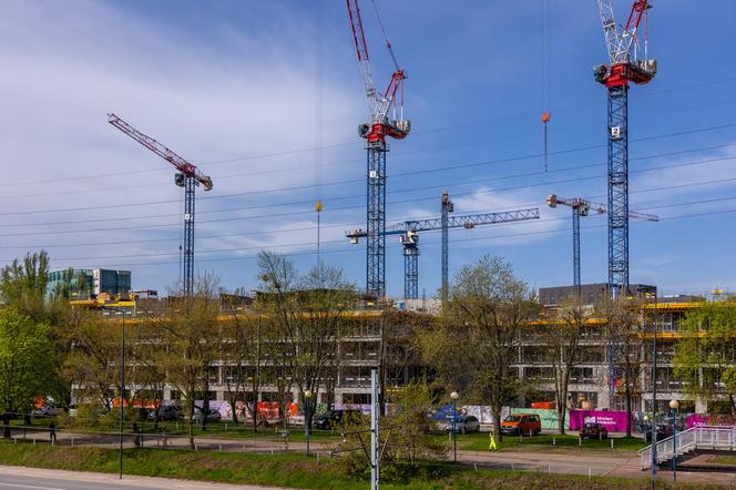 Budowa osiedla Modern Mokotów w Warszawie