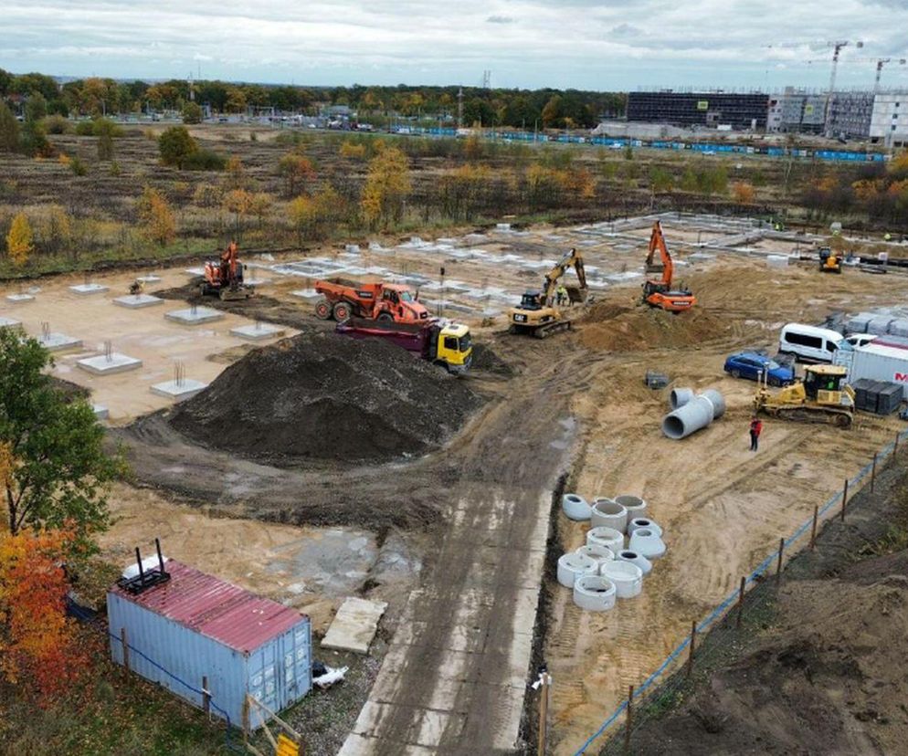 Trwa budowa Smart Parku przy ulicy Kamiennogórskiej we Wrocławiu