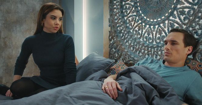 M jak miłość odcinek 1871 ostatni - finał sezonu. Aneta (Ilona Janyst), Olek (Maurycy Popiel) 