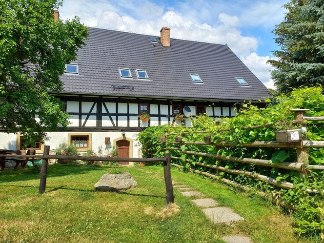 Remont domu szachulcowego w Płóczkach Górnych (Dolny Śląsk)