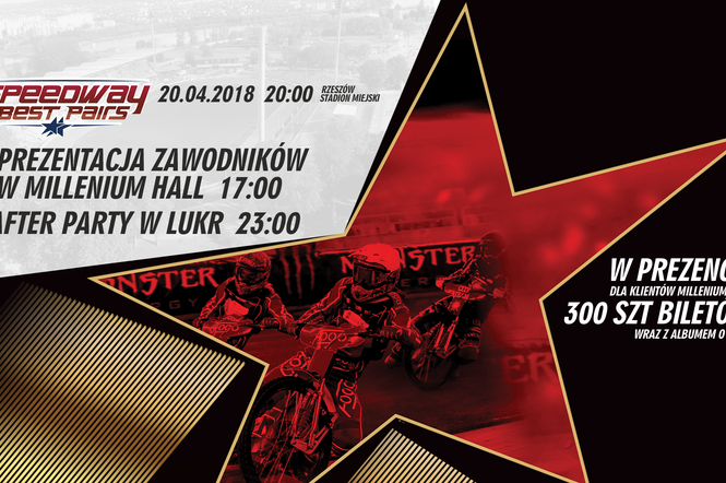 Speedway Best Pairs 2018 w Rzeszowie: Przyjadą gwiazdy światowego żużla