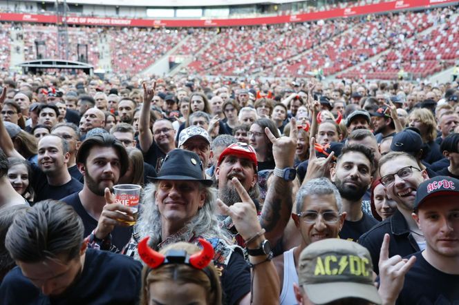 Koncert AC/DC w Warszawie (4.07.2025) - część pierwsza. Organizatorem koncertu jest Live Nation