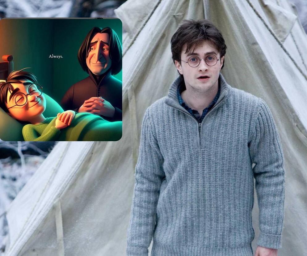 Gdyby Snape opiekował się Harrym. Zdumiewająca wersja Harry'ego Pottera na kilku obrazkach!