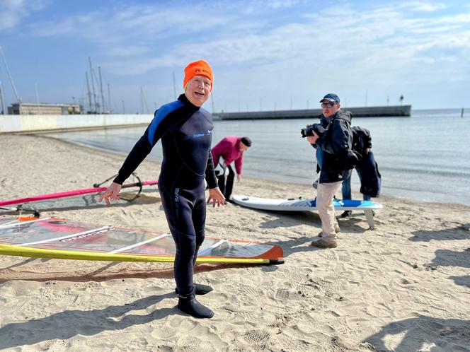 Piotr Dudek - najstarszy w Polsce i na świece windsurfer