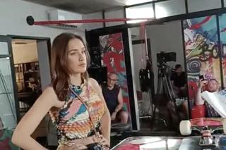 Barwy szczęścia po wakacjach 2023. Madzia (Natalia Sierzputkowska) na planie