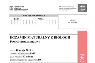 ARKUSZE CKE - Matura biologia 2019