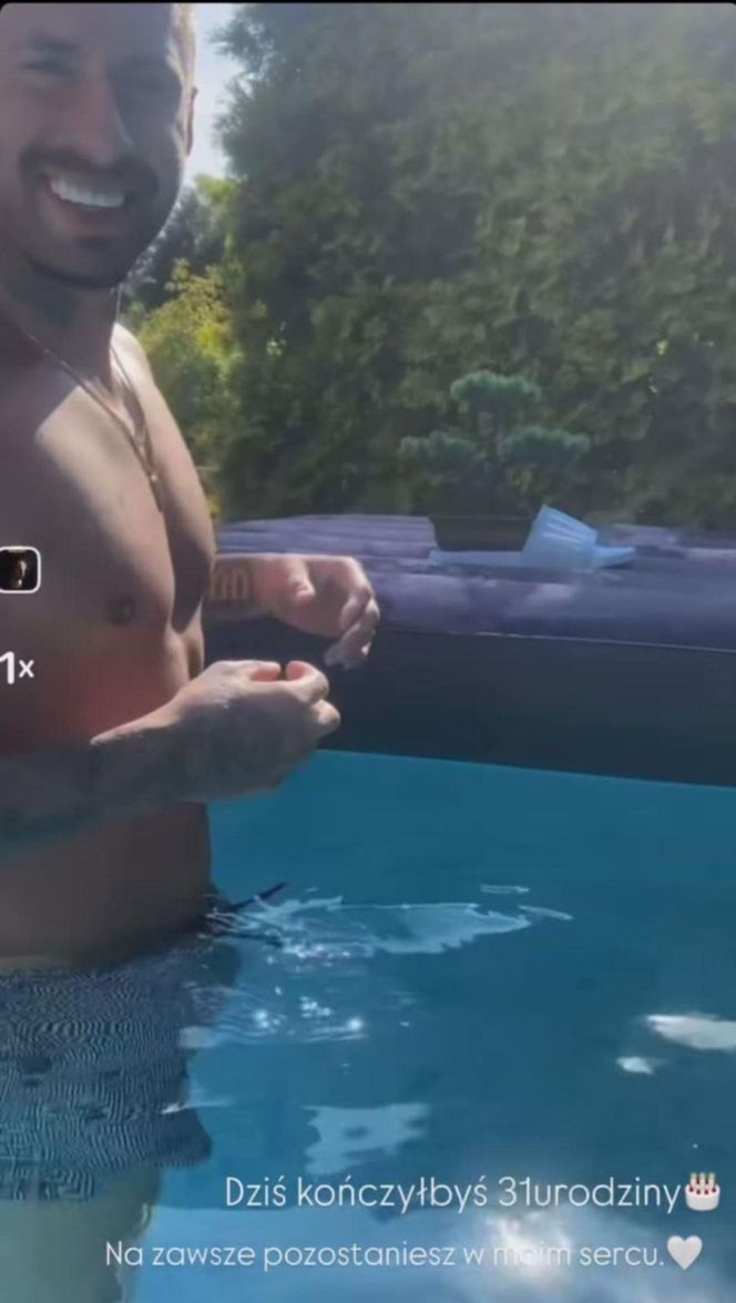 Jez z "Warsaw Shore" skończyłby 31 lat. Ukochana upamiętniła go w wyjątkowy sposób. Te filmiki chwytają za serce