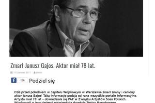 Janusz gajos - portal Warszawa-net.htw.pl