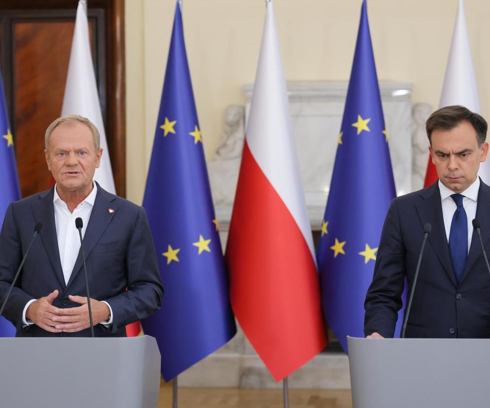 Premier Donald Tusk i Minister Finansów Andrzej Domański 