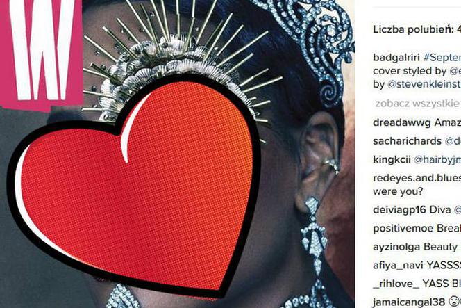 Rihanna na okładce magazynu W