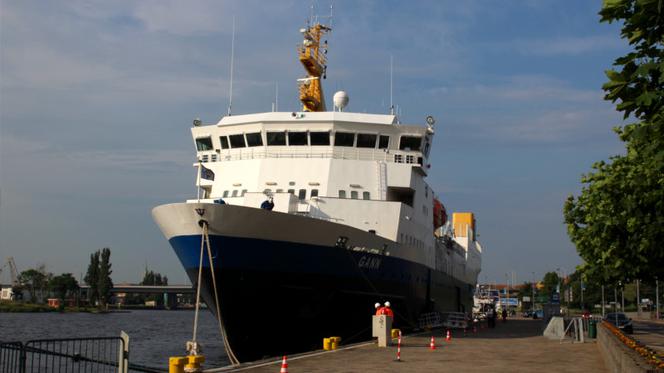 Wycieczkowiec m/v Gann w Szczecinie