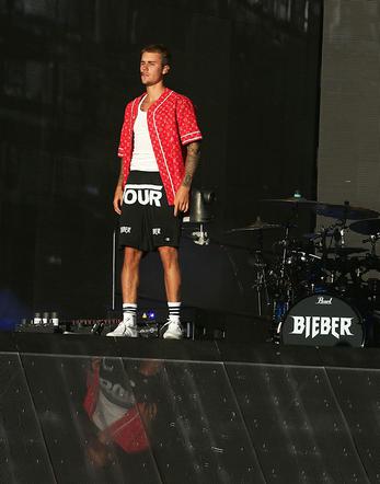 Justin Bieber na ostatnim koncercie Purpose Tour w Europie