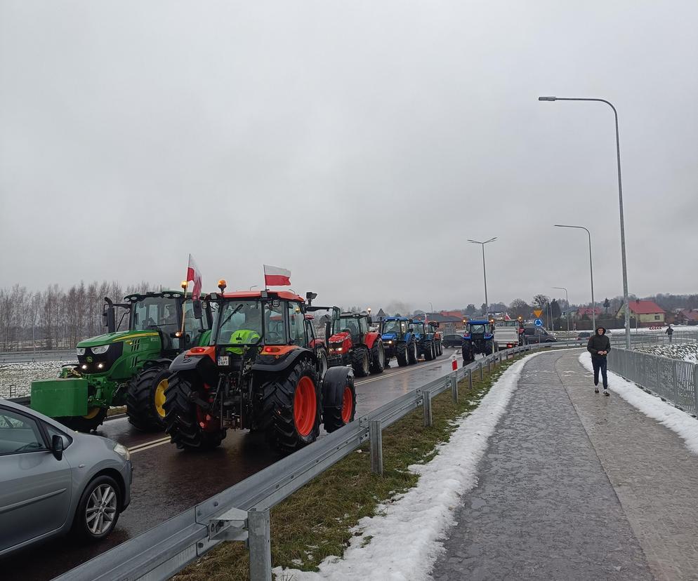 Protest rolników w Modliborzycach