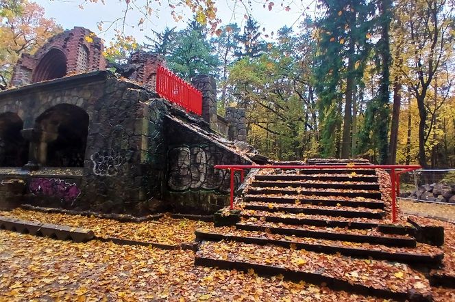 Porządkowanie terenu wokół wieży Quistorpa