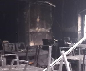 Pożar restauracji Imperium w Piekarach Śląskich